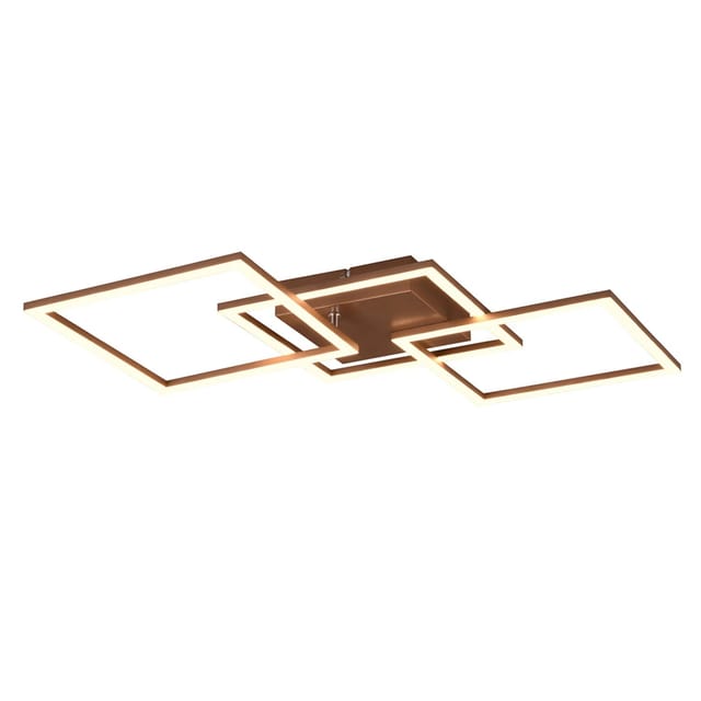 Reality LED-Deckenleuchte Trail 1-flammig Coffee 52,6 cm x 52,6 cm