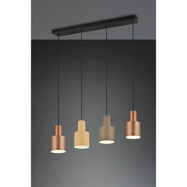 Trio Pendelleuchte Agudo 4-flammig Multicolor 150 cm x 87 cm