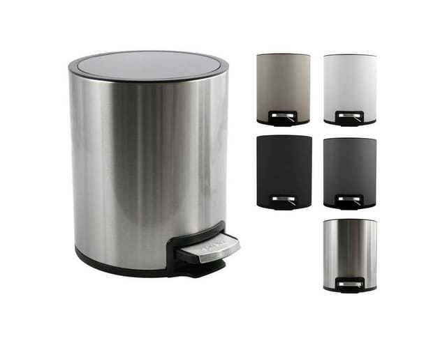 Spirella Kosmetikeimer Riku 5, Silber
