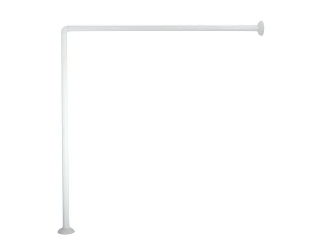 MSV Eck-Duschstange 80 cm x 80 cm Weiß