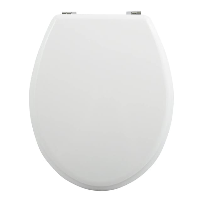 MSV WC-Sitz MDF 44,5 cm x 36 cm x 5,5 cm Weiß