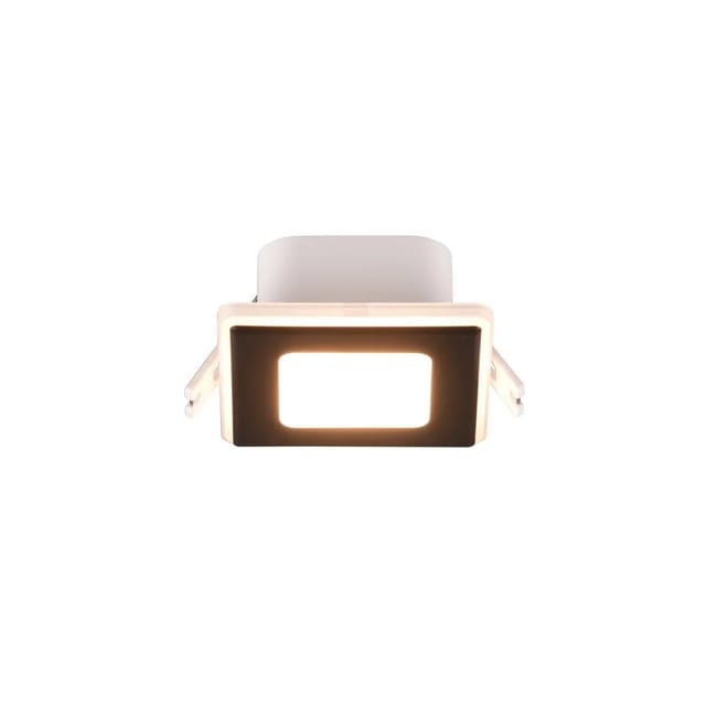 Trio LED-Einbaustrahler Nimbus 1-flammig Schwarz Matt 8,5 cm x 8,5 cm
