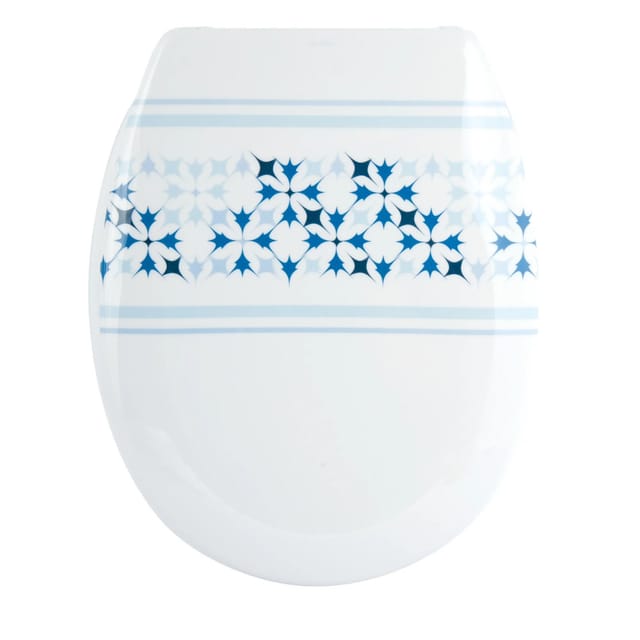 MSV WC-Sitz Malta Duroplast Soft-Close 45,5 cm x 37 cm x 5 cm Blau