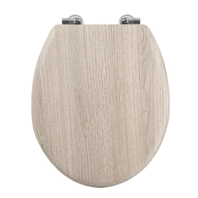 MSV WC-Sitz Parkett MDF 42,5 cm x 36,5 cm x 5 cm Holz