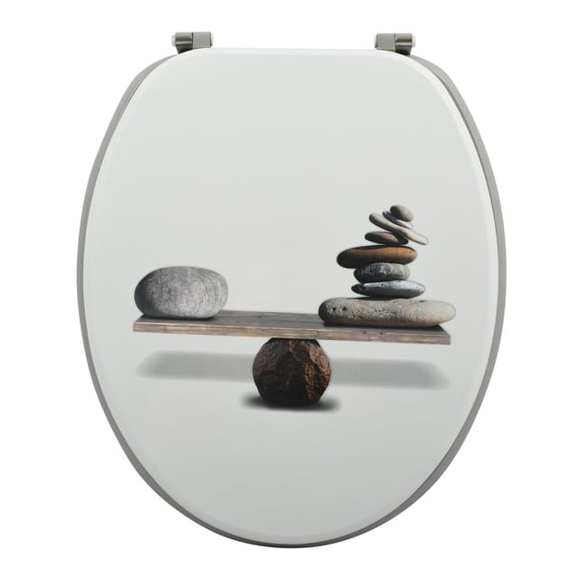 MSV WC-Sitz Spirit MDF 42,5 cm x 36,5 cm x 5 cm Mehrfarbig