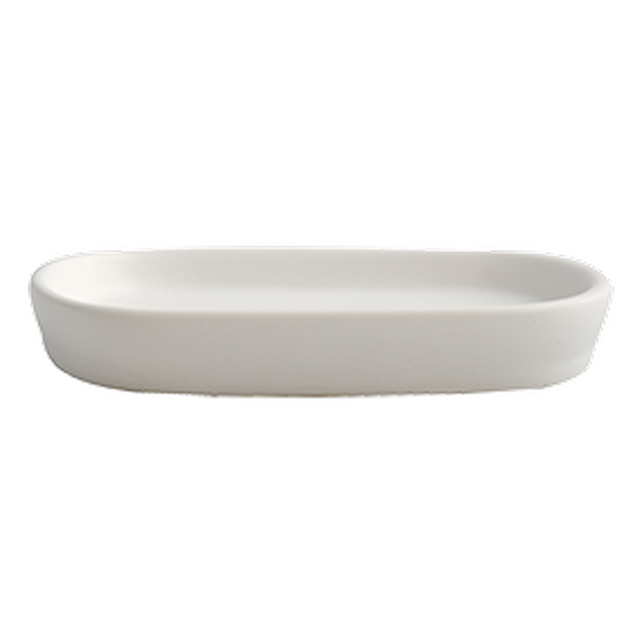 MSV Seifenschale Maonie Keramik 13,9 cm x 9 cm x 2,4 cm Weiß