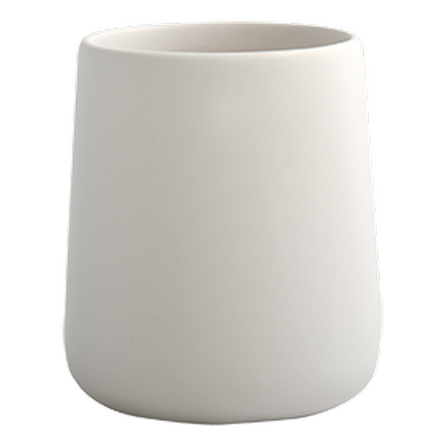MSV Zahnputzbecher Maonie Keramik Ø 8,5 cm x 10 cm Weiß