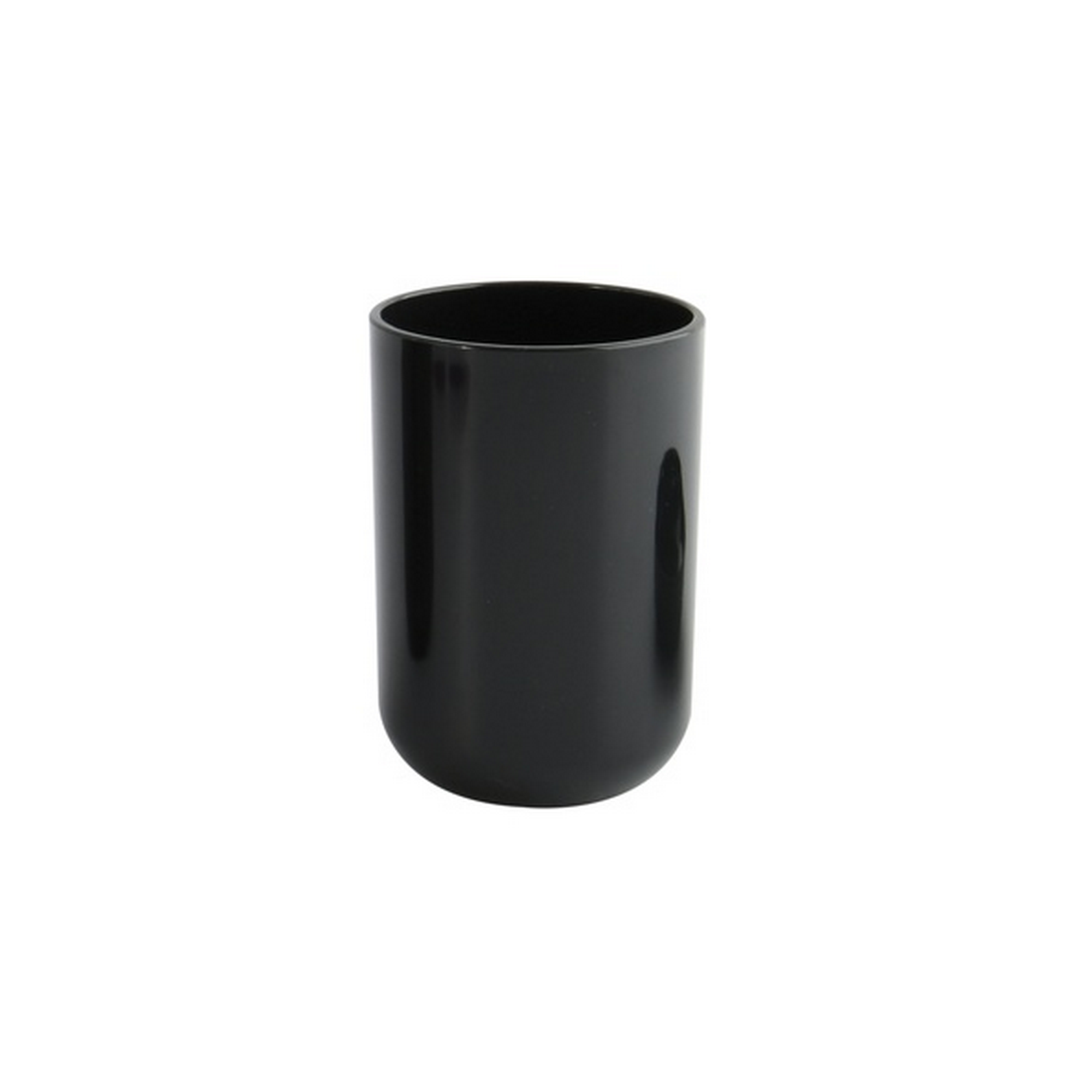 MSV Zahnputzbecher Inagua Polystyrol Ø 7,1 cm x 10,5 cm Schwarz
