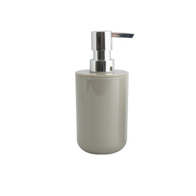 MSV Seifenspender Inagua Polystyrol Ø 7,2 cm x 16 cm Taupe