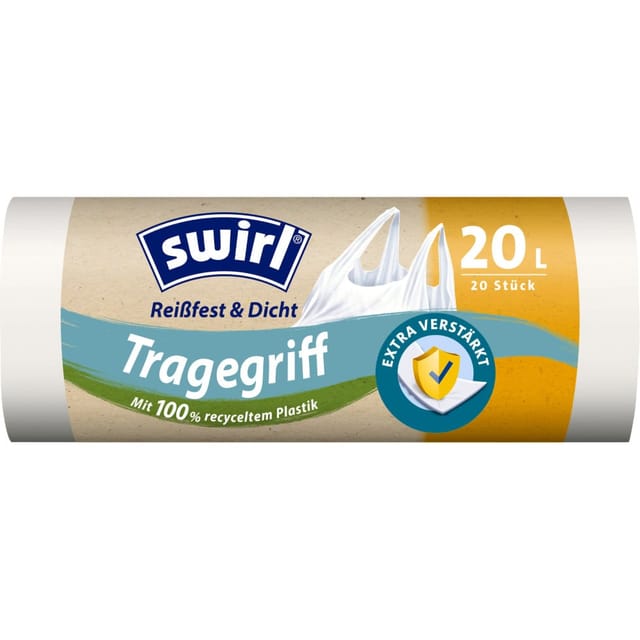 Swirl® Tragegriff-Müllbeutel 20, 20 Stück