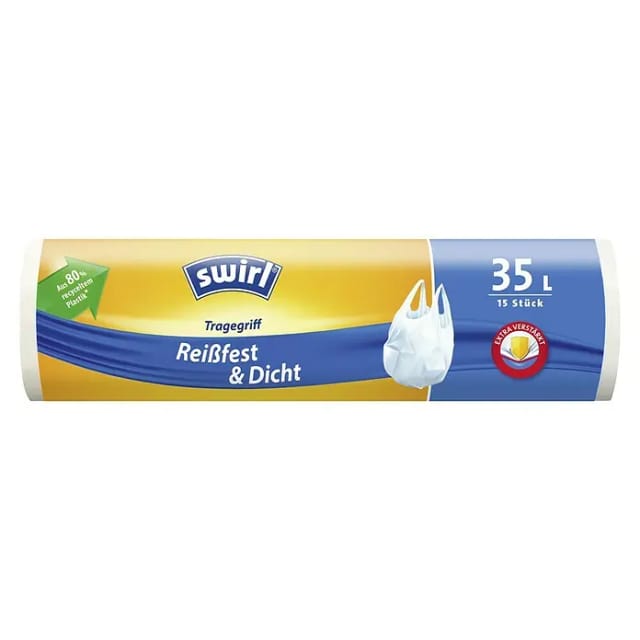 Swirl® Tragegriff-Müllbeutel 35, 15 Stück