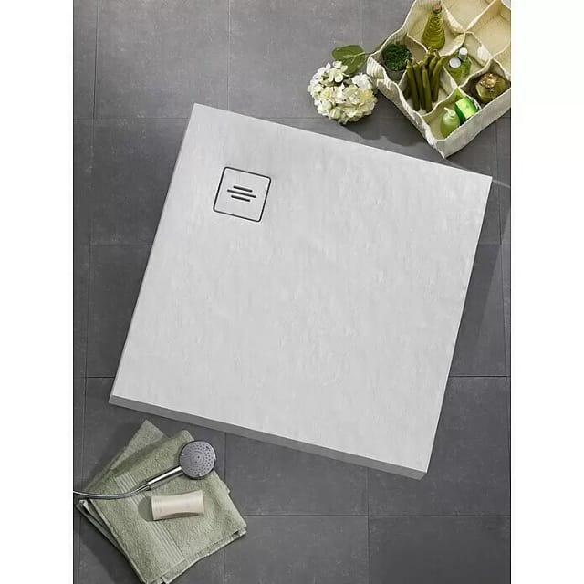 Ottofond Duschwanne Extraflach Nevis Quadrat 100 cm x 100 cm Weiß