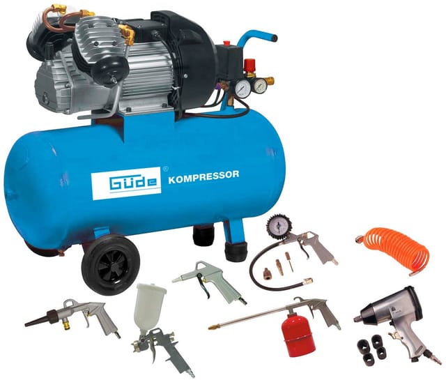 Güde Kompressor-Set 400/10/50 DG 15-teilig
