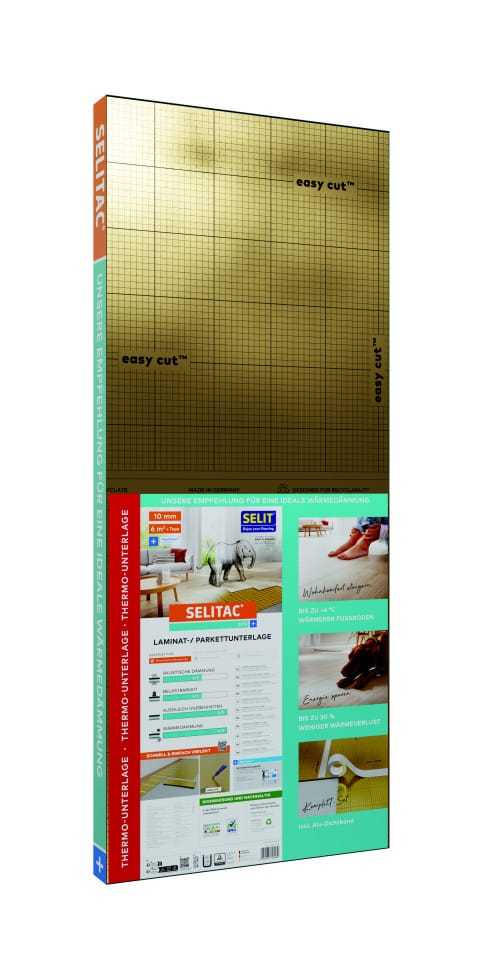 Selitflex® Thermo-Trittschalldämmung 10 mm 6 m² mit Aquastop