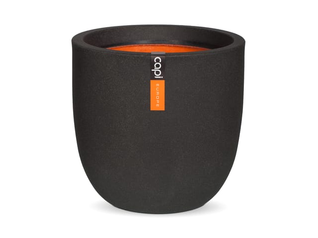 Capi Pflanztopf Smooth rund Ø 35 cm x 34 cm Schwarz