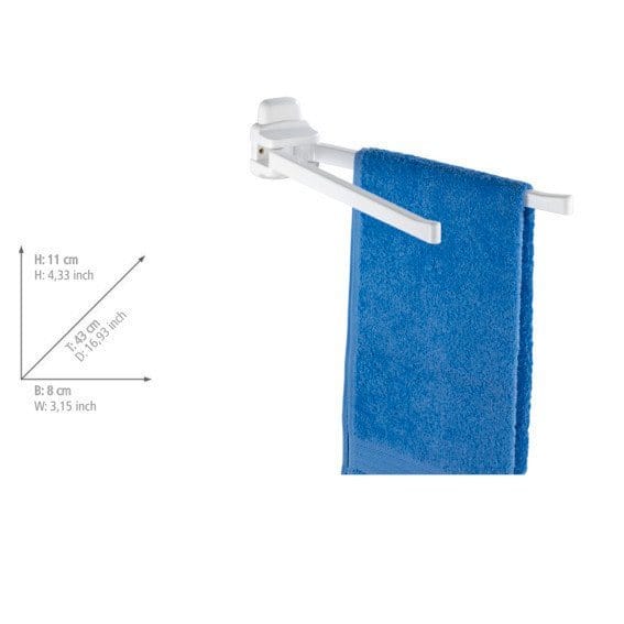 Wenko Handtuchhalter Pure Kunststoff Weiß