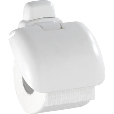 Wenko Toilettenpapierhalter Pure Kunststoff Weiß ohne Deckel