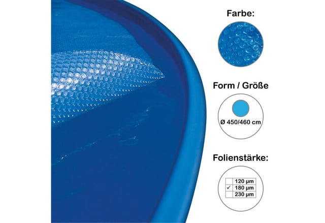 Summer Fun Pool-Solarfolie Standard für Rundpools Ø 450 cm bis 460 cm