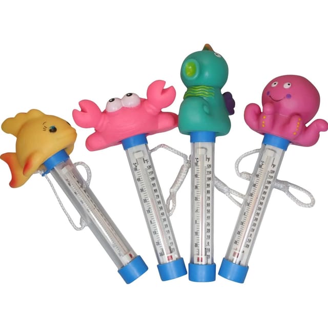 Summer Fun Poolthermometer mit Tierkopf sortiert