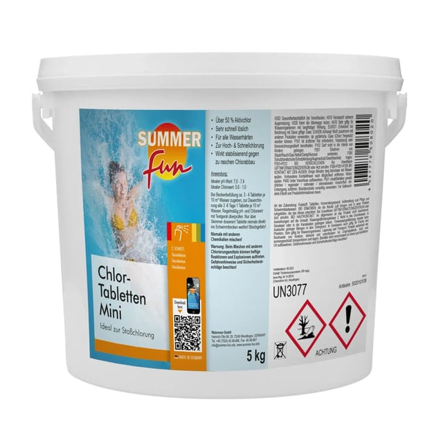 Summer Fun Chlor-Tabletten Mini 20 g Inhalt 5 kg