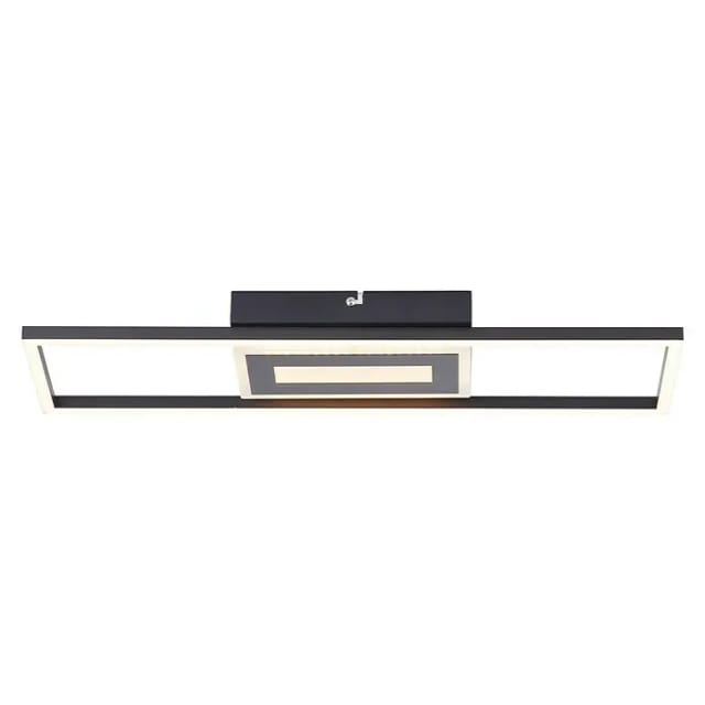 Brilliant LED-Deckenleuchte Besson Schwarz 55 cm x 16 cm
