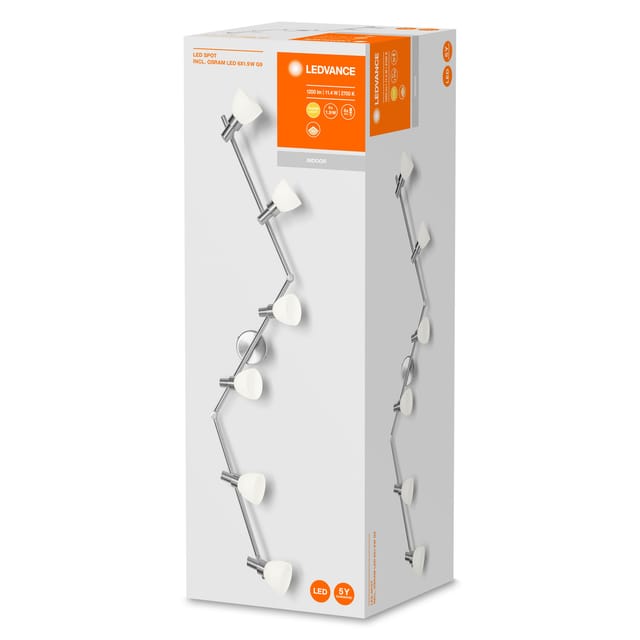 Ledvance LED-Spot 6-flammig Silber 16,5 cm