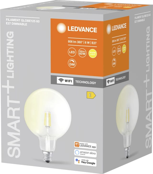 Ledvance Smart+ Leuchtmittel Wifi Filament Globe E27/6 W Klar