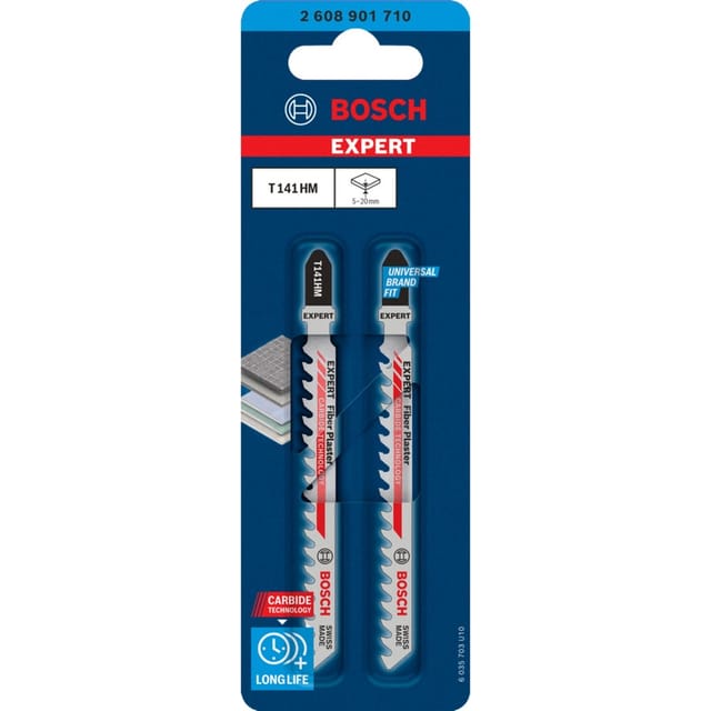 Bosch Expert Stichsägeblatt Fiber Plaster T 141 HM 2 Stück