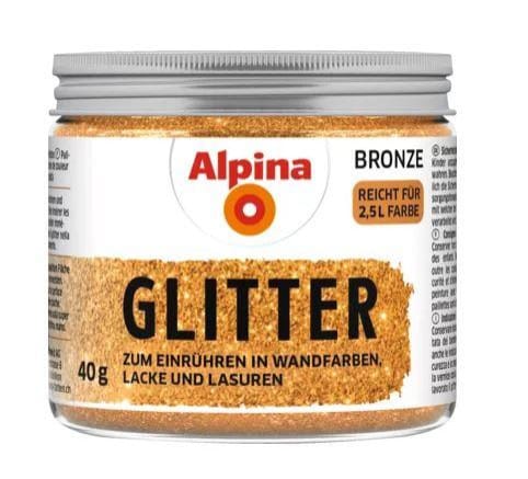 Alpina Kreativ-Glitter für Anstrichmittel Bronze 40 g