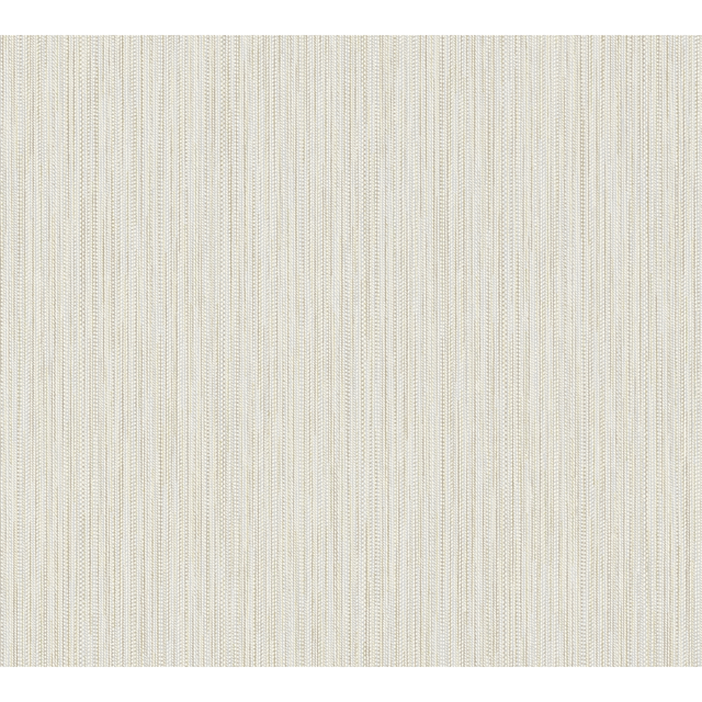 A.S. Création Vliestapete Streifen Weiß-Gold FSC®