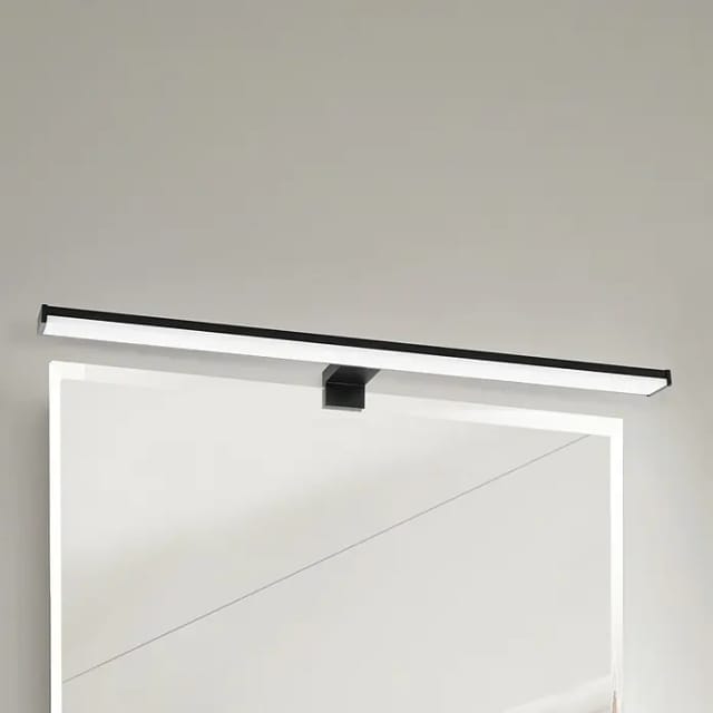 EGLO LED Spiegelleuchte PANDELLA 2 Schwarz L 600mm 4000K 1400lm IP44