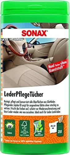 Sonax Lederpflege-Tücher Box 25 Stück