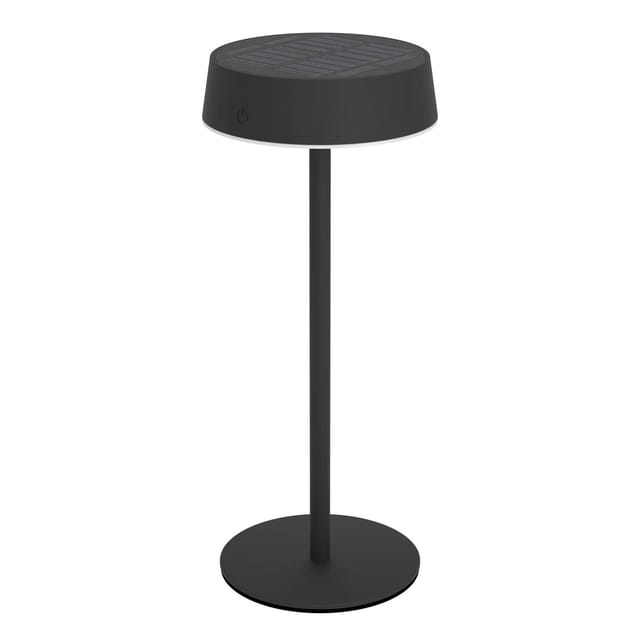 EGLO LED-CCT Solar Tischleuchte SIMERI Schwarz Touchdimmer IP54