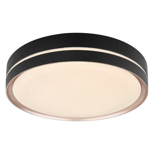 Globo LED-Deckenleuchte Manni Schwarz Ø 38,5 cm