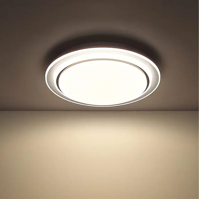 Globo LED-Deckenleuchte Foppa Weiß Ø 40 cm H 7 cm