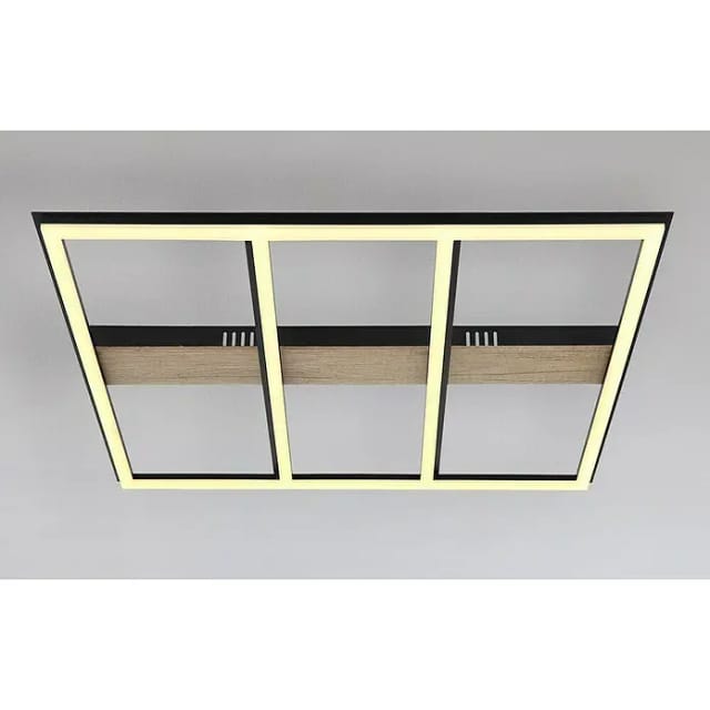 Globo LED-Deckenleuchte Froomy Schwarz 60 X 60 cm