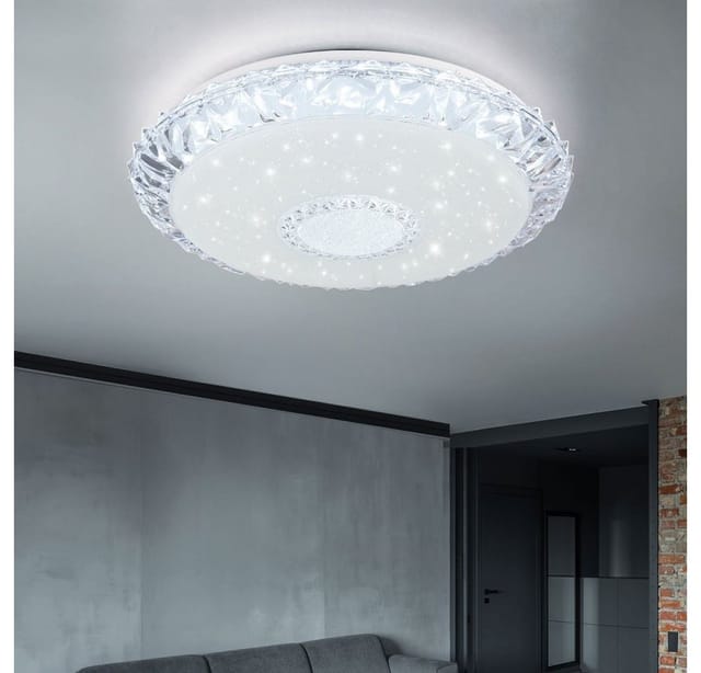 Globo LED-Deckenleuchte Eddie Weiß Ø 50 cm