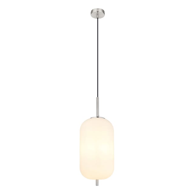 Globo Hängeleuchte Blacky I Nickel/Opal Ø 22 cm