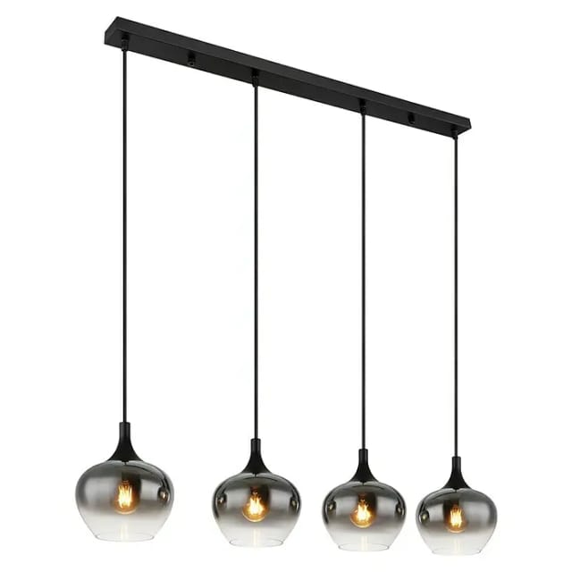 Globo Deckenleuchte Maxy Schwarz 4-flammig