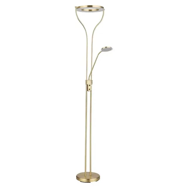 Globo LED-Deckenfluter Ebro Messingfarben 194 cm