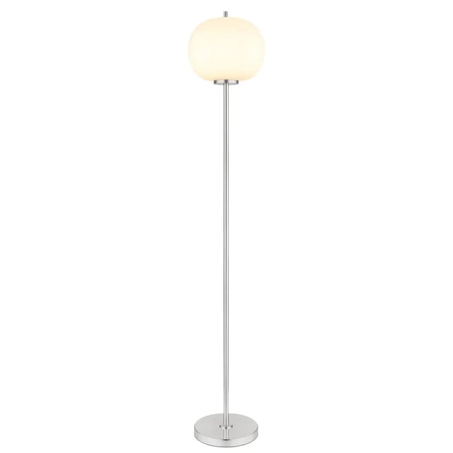 Globo Stehleuchte Blacky I Nickel/Opal