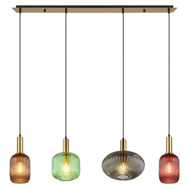 Globo Pendelleuchte Normy 4-flammig 1150 x 300 x 1200 mm