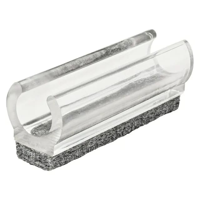 Wagner Klemmschalengleiter EH 0690 für Rundrohre Ø 1,2 cm Transparent 4 Stück