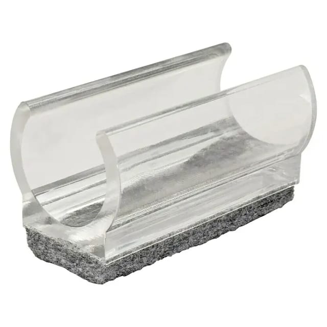 Wagner Klemmschalengleiter EH 0693 für Rundrohre Ø 2,2 cm Transparent 4 Stück