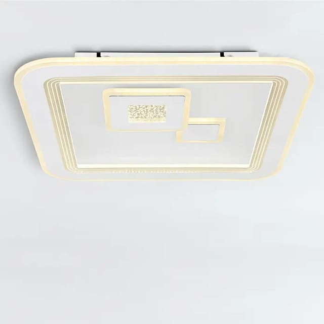 Globo LED-Deckenleuchte Valeria 1-flammig Weiß 466 x 466 x 74 mm
