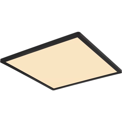 Globo LED-Deckenleuchte Sapana 1-flammig Schwarz 420 x 420 x 25 mm Warmweß