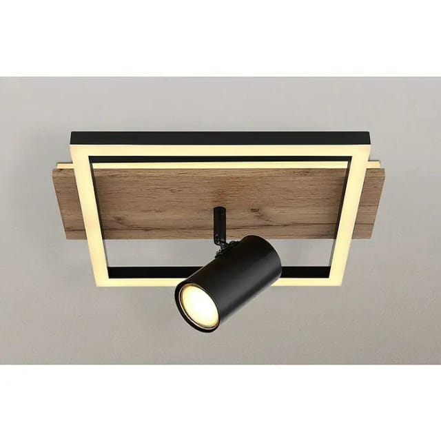 Globo LED-Deckenleuchte Kassu 2-flammig Schwarz matt 320 x 270 x 150 mm