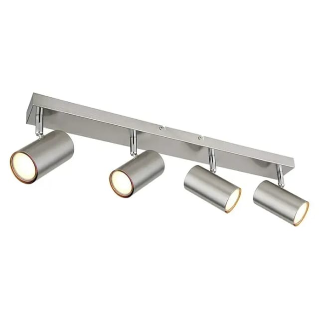 Globo Strahler Robby 4-flammig Nickel matt 560 x 60 x 120 mm