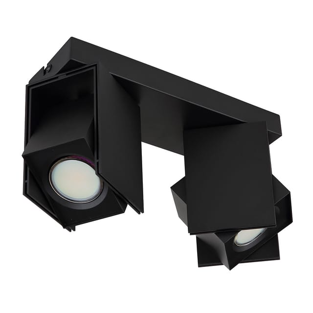 Globo Strahler Rory 2-flammig Schwarz matt 256 x 84 x 157 mm