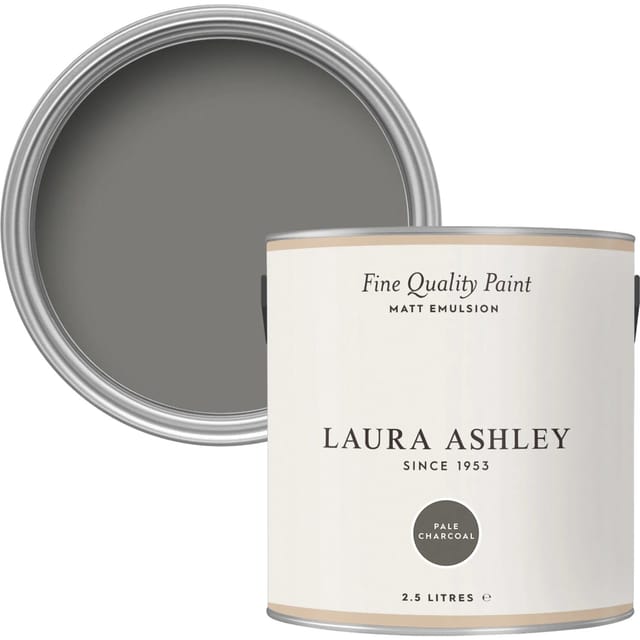 Laura Ashley Wandfarbe Pale Charcoal Grau 2,5,